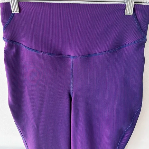 Lululemon Base Pace High Rise Tight 25” – Two-Tone Ribbed Size 8 - Picture 7 of 16